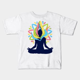 yoga namaste Kids T-Shirt